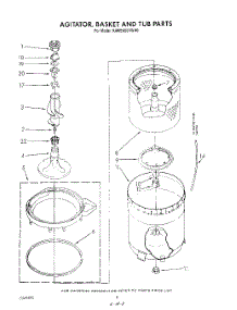 05 - Agitator, Basket And Tub parts for Kitchenaid Washer KAWE450VWH0 from AppliancePartsPros.com