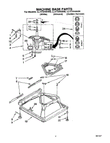 07 - Machine Base parts for Whirlpool Washer LLV7244AN0 from AppliancePartsPros.com