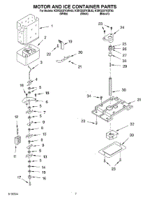 05 - Motor And Ice Container Parts parts for Kitchenaid Refrigerator KSRG25FKBL05 from AppliancePartsPros.com