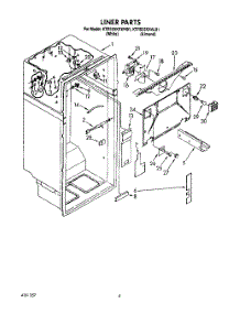 03 - Liner parts for Kitchenaid Refrigerator KTRS25KXAL01 from AppliancePartsPros.com