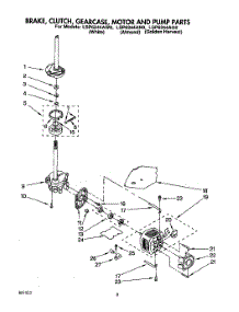 06 - Brake, Clutch, Gearcase, Motor And Pump parts for Whirlpool Washer LSP6244AG0 from AppliancePartsPros.com