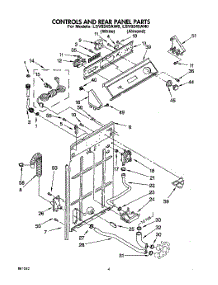 02 - Controls And Rear Panel parts for Whirlpool Washer LSV8245AW0 from AppliancePartsPros.com