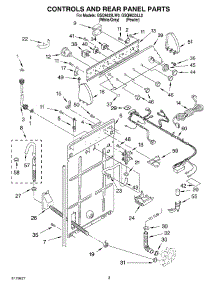 02 - Controls And Rear Panel parts for Whirlpool Washer GSQ9633LL0 from AppliancePartsPros.com