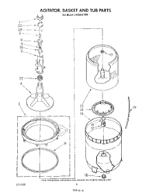 04 - Agitator, Basket And Tub parts for Whirlpool Washer LA5380XTN0 from AppliancePartsPros.com