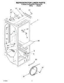 02 - Refrigerator Liner parts for Whirlpool Refrigerator ED2FHGXKT01 from AppliancePartsPros.com