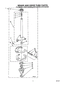08 - Brake And Drive Tube parts for Whirlpool Washer LSV5132AN0 from AppliancePartsPros.com