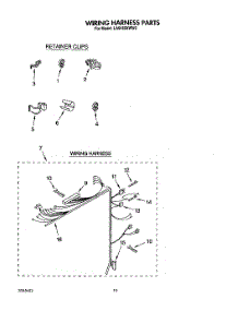 09 - Wiring Harness parts for Whirlpool Washer LA9480XWW2 from AppliancePartsPros.com