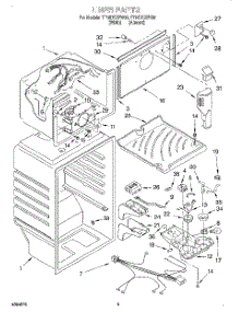 03 - Liner parts for Whirlpool Refrigerator TT18DKXFN00 from AppliancePartsPros.com