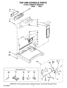 02 - Top And Console Parts parts for Maytag Dryer MED6400TQ0 from AppliancePartsPros.com