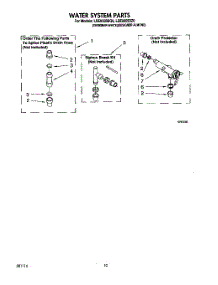08 - Water System parts for Whirlpool Washer LSE9355BZ0 from AppliancePartsPros.com