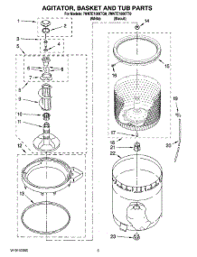 03 - Agitator, Basket And Tub Parts parts for Maytag Washer 7MNTE1000TQ0 from AppliancePartsPros.com