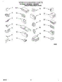 06 - Wiring Harness parts for Whirlpool Washer LLR9245DZ0 from AppliancePartsPros.com