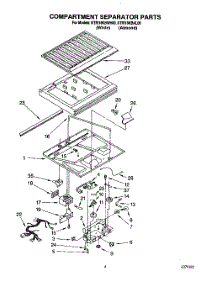 03 - Compartment Separator parts for Kitchenaid Refrigerator KTRI18KBWH00 from AppliancePartsPros.com