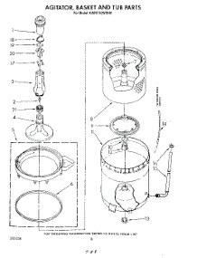 05 - Agitator, Basket And Tub parts for Kitchenaid Washer KAWE742WWH0 from AppliancePartsPros.com