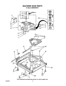 06 - Machine Base parts for Kitchenaid Washer KAWE860WWH1 from AppliancePartsPros.com