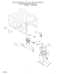03 - Magnetron And Airflow parts for Kitchenaid Microwave KCMS122YWH0 from AppliancePartsPros.com