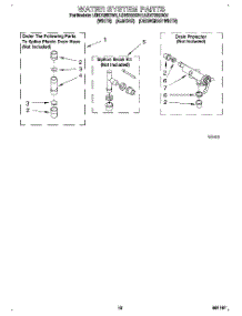 10 - Water System parts for Whirlpool Washer LSN7233BQ1 from AppliancePartsPros.com