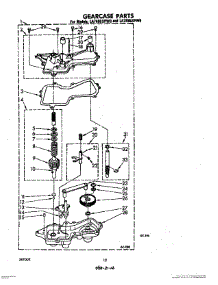 10 - Gearcase parts for Whirlpool Washer LA7680XPW0 from AppliancePartsPros.com