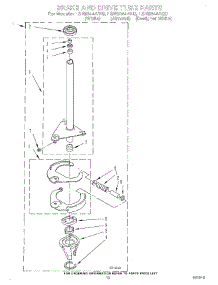 08 - Brake And Drive Tube parts for Whirlpool Washer LSN8244AW0 from AppliancePartsPros.com