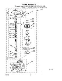 09 - Gearcase parts for Whirlpool Washer RAL5144BW0 from AppliancePartsPros.com