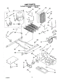 09 - Unit parts for Whirlpool Refrigerator ED2GTQXKQ01 from AppliancePartsPros.com