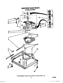 07 - Machine Base parts for Whirlpool Washer AL3132WG0 from AppliancePartsPros.com