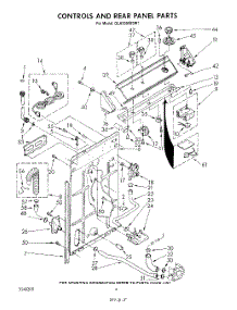 03 - Controls And Rear Panel parts for Whirlpool Washer GLA5580XSM1 from AppliancePartsPros.com