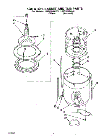 03 - Agitator, Basket And Tub parts for Whirlpool Washer LMR5243AN0 from AppliancePartsPros.com