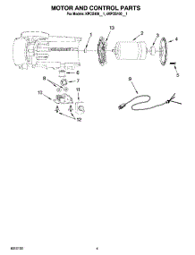 03 - Motor And Control Parts parts for Whirlpool Coffee Grinder 4KPCG100ER1 from AppliancePartsPros.com