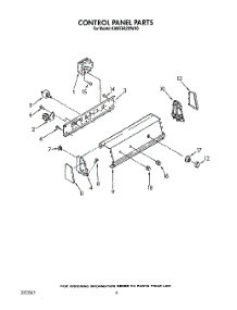 04 - Control Panel parts for Kitchenaid Washer KAWE842WWH0 from AppliancePartsPros.com