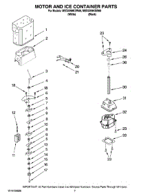 05 - Motor And Ice Container Parts parts for Maytag Refrigerator MSD2258KGB00 from AppliancePartsPros.com