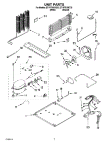 04 - Unit Parts parts for Whirlpool Refrigerator ET1WTKXKT05 from AppliancePartsPros.com
