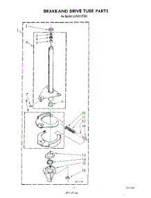 09 - Brake And Drive Tube parts for Whirlpool Washer LA7801XTM0 from AppliancePartsPros.com