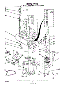 03 - Drive parts for Whirlpool Washer LA5800XMW0 from AppliancePartsPros.com