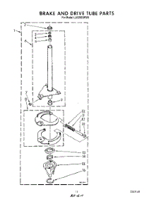 09 - Brake And Drive Tube parts for Whirlpool Washer LA9200XWW0 from AppliancePartsPros.com
