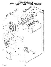 06 - Icemaker Parts parts for Kitchenaid Refrigerator KTRC22EMBL04 from AppliancePartsPros.com