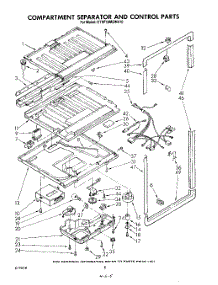 05 - Compartment Separator And Control parts for Kitchenaid Refrigerator KTRF18MSAL10 from AppliancePartsPros.com