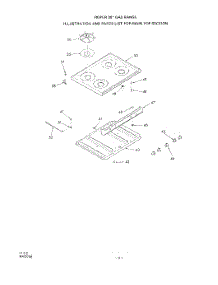 03 - Burner parts for Whirlpool Range 1303W0A from AppliancePartsPros.com