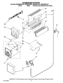 10 - Icemaker Parts parts for Maytag Refrigerator MSD2669KEY01 from AppliancePartsPros.com