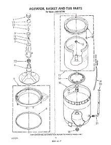 04 - Agitator, Basket And Tub parts for Whirlpool Washer LA6010XTM0 from AppliancePartsPros.com