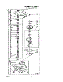 11 - Gearcase parts for Whirlpool Washer LA7088XTW1 from AppliancePartsPros.com