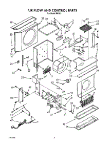 03 - Air Flow And Control parts for Whirlpool Air Conditioner RH183 from AppliancePartsPros.com