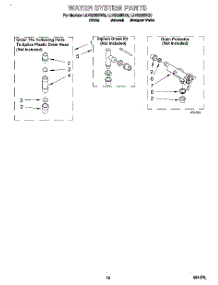 10 - Water System parts for Whirlpool Washer LLV8233BW0 from AppliancePartsPros.com