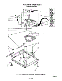 07 - Machine Base parts for Whirlpool Washer AX6245VW0 from AppliancePartsPros.com