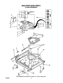 06 - Machine Base parts for Kitchenaid Washer KAWE860WWH2 from AppliancePartsPros.com