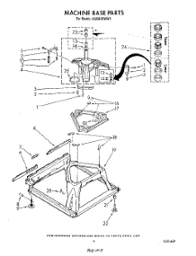 07 - Machine Base parts for Whirlpool Washer LA8580XWW1 from AppliancePartsPros.com