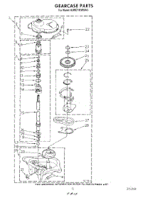 10 - Gearcase parts for Kitchenaid Washer KAWE742WAL0 from AppliancePartsPros.com
