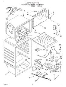 03 - Liner parts for Whirlpool Refrigerator ET21UMXGW01 from AppliancePartsPros.com
