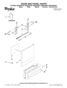 02 - Freezer Door parts for Whirlpool Refrigerator CT18AKXKT02 from AppliancePartsPros.com