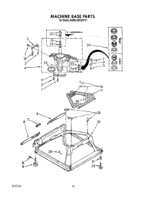 08 - Machine Base parts for Kitchenaid Washer KAWL400WWH1 from AppliancePartsPros.com